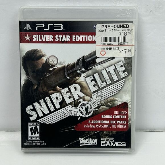 Sniper Elite V2 Silver Star Edition Assassins Creed III Bundle Lot PS3 Sony - Picture 2 of 11